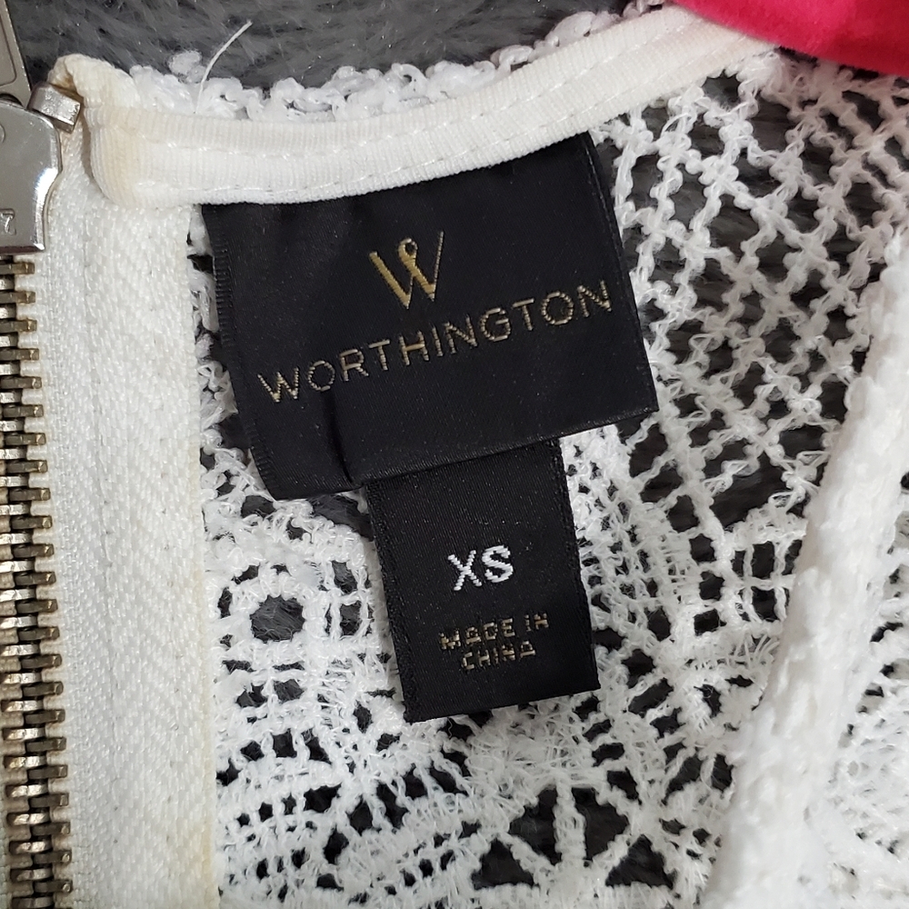 Worthington White Lace Top - Picture 6 of 6